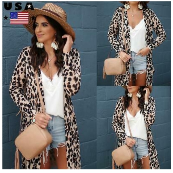 aimee's Sweaters - NWT "🥰HOST PICK🥰 STYLE ICON" LEOPARD KIMONO